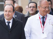 Visit of French President, François Hollande, at IRCAD